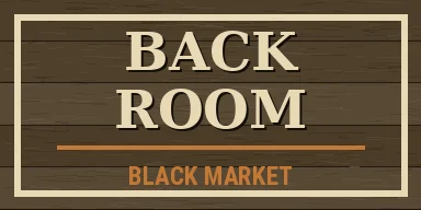 Back Room sign